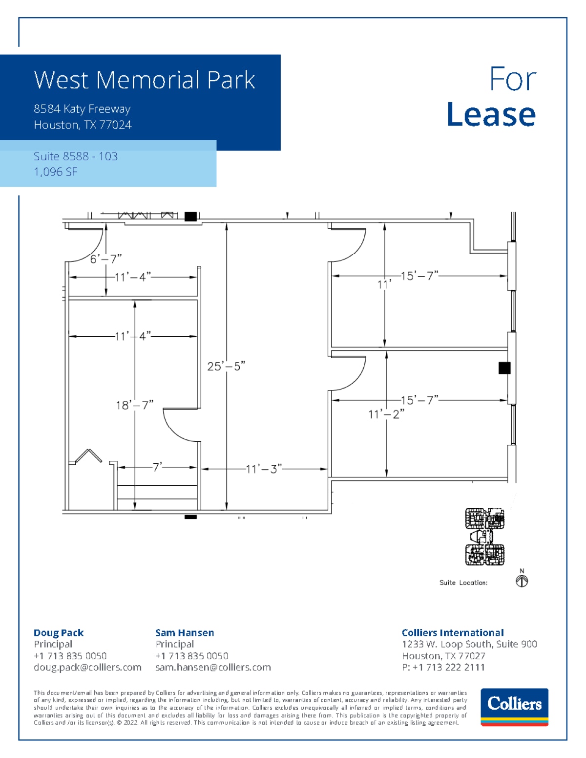 8554 Katy Fwy, Houston, TX to rent Floor Plan- Image 1 of 1