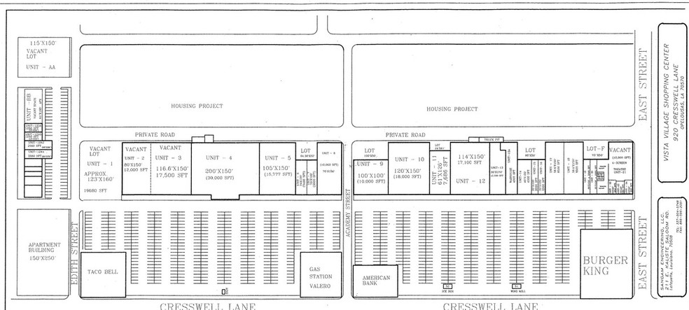 600-1200 Creswell Ln, Opelousas, LA for rent - Site Plan - Image 3 of 3