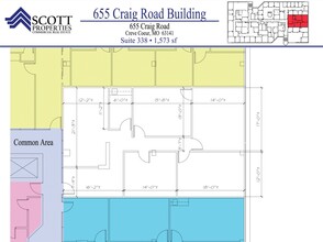 655 Craig Rd, Creve Coeur, MO for rent Floor Plan- Image 1 of 9