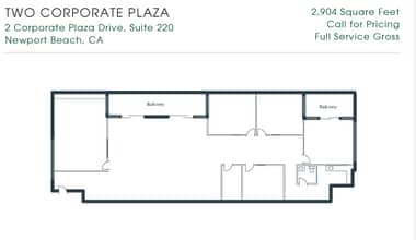 2 Corporate Plaza Dr, Newport Beach, CA for rent Floor Plan- Image 1 of 1