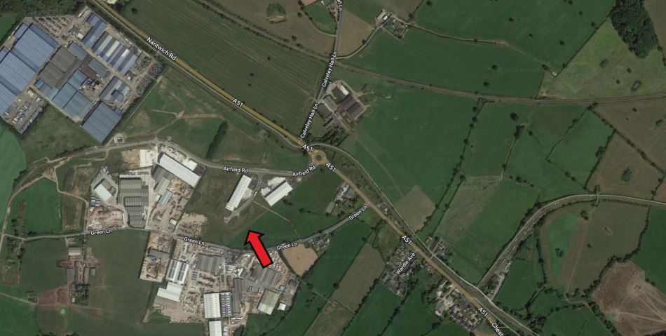 Green Ln, Nantwich for sale Aerial- Image 1 of 1