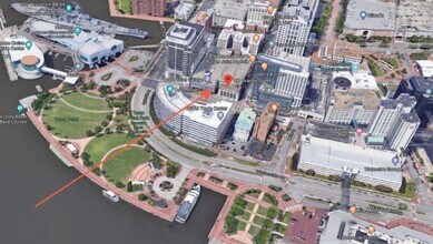 101 Granby St, Norfolk, VA - aerial  map view