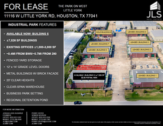 More details for 11116 W Little York Rd, Houston, TX - Industrial for Rent