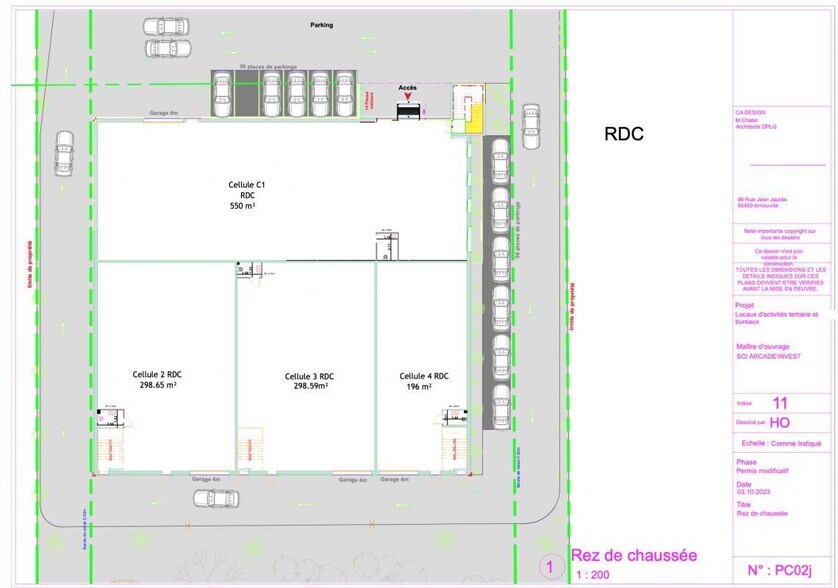 Light Industrial in Villeneuve-sous-Dammartin to rent - Floor Plan - Image 2 of 15