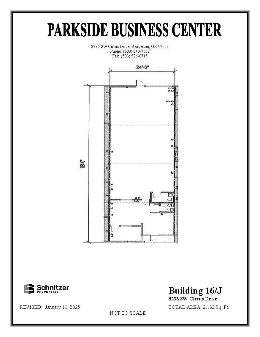 8362-8380 SW Nimbus Ave, Beaverton, OR for rent Floor Plan- Image 1 of 2