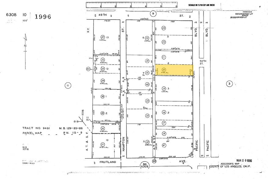 5001 Pacific Blvd, Vernon, CA for sale - Plat Map - Image 1 of 1