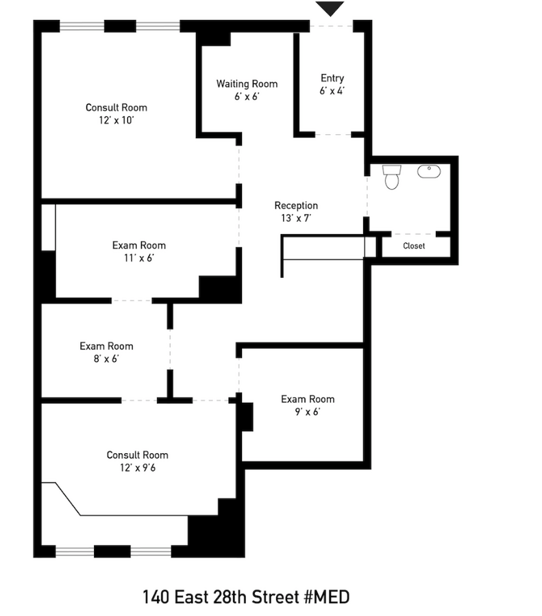 140 W 28th St, New York, NY 10001 - Unit Medical -  - Floor Plan - Image 1 of 1