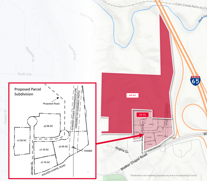 Walker Chapel Road, Fultondale, AL for sale - Site Plan - Image 2 of 2