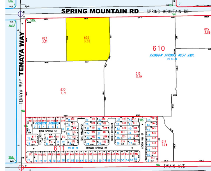 7239 Spring Mountain Rd, Las Vegas, NV for rent - Plat Map - Image 2 of 5