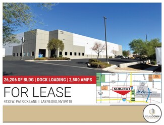 More details for 4133 W Patrick Ln, Las Vegas, NV - Industrial for Rent