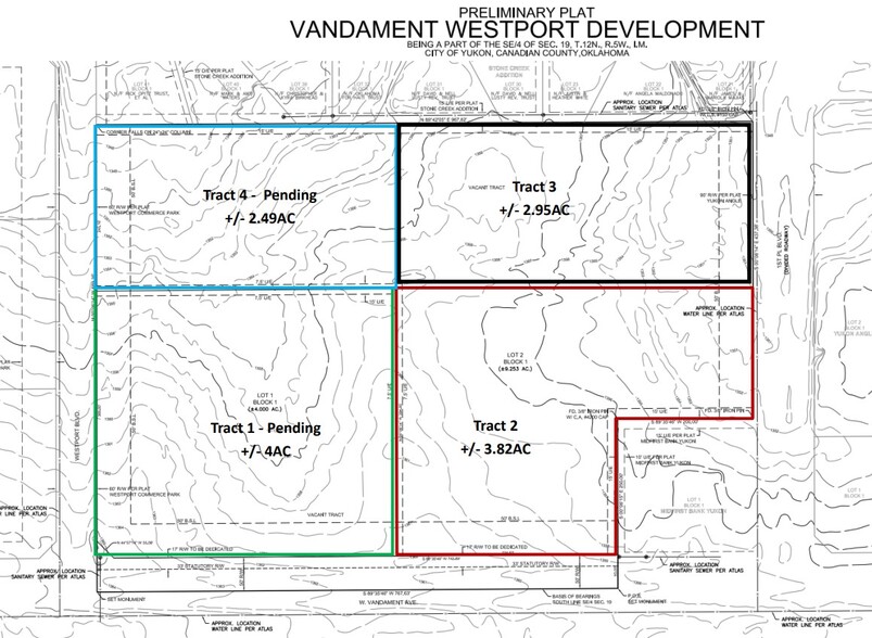 Vandament & Westport Blvd, Yukon, OK for sale - Site Plan - Image 2 of 6