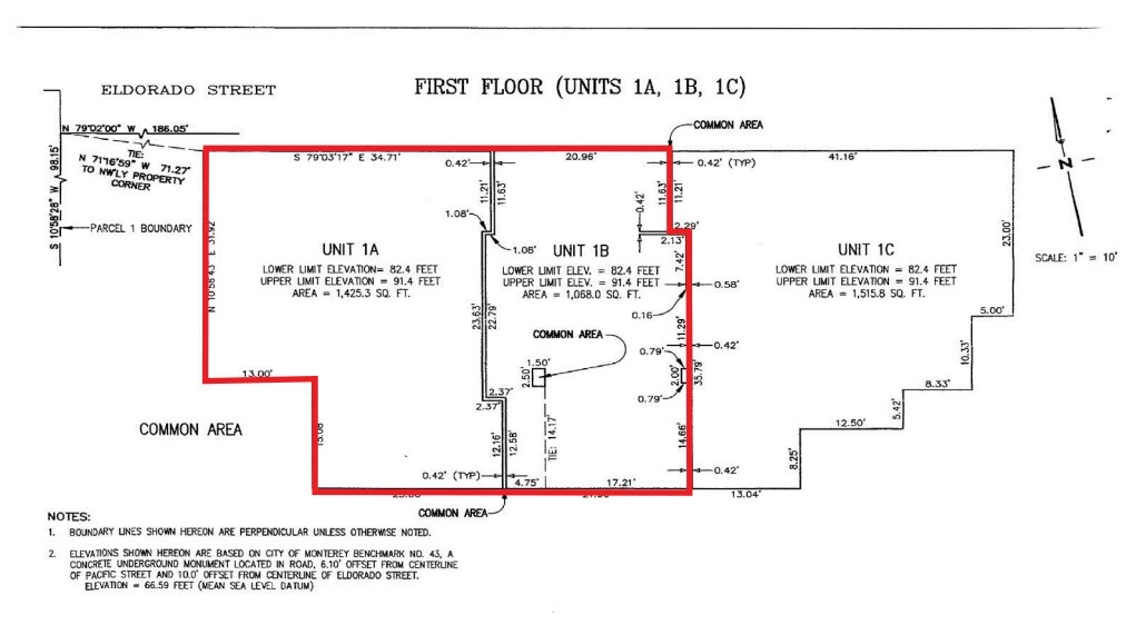 900 Cass St, Monterey, CA 93940 - Unit 101 & 102 -  - Floor Plan - Image 1 of 1