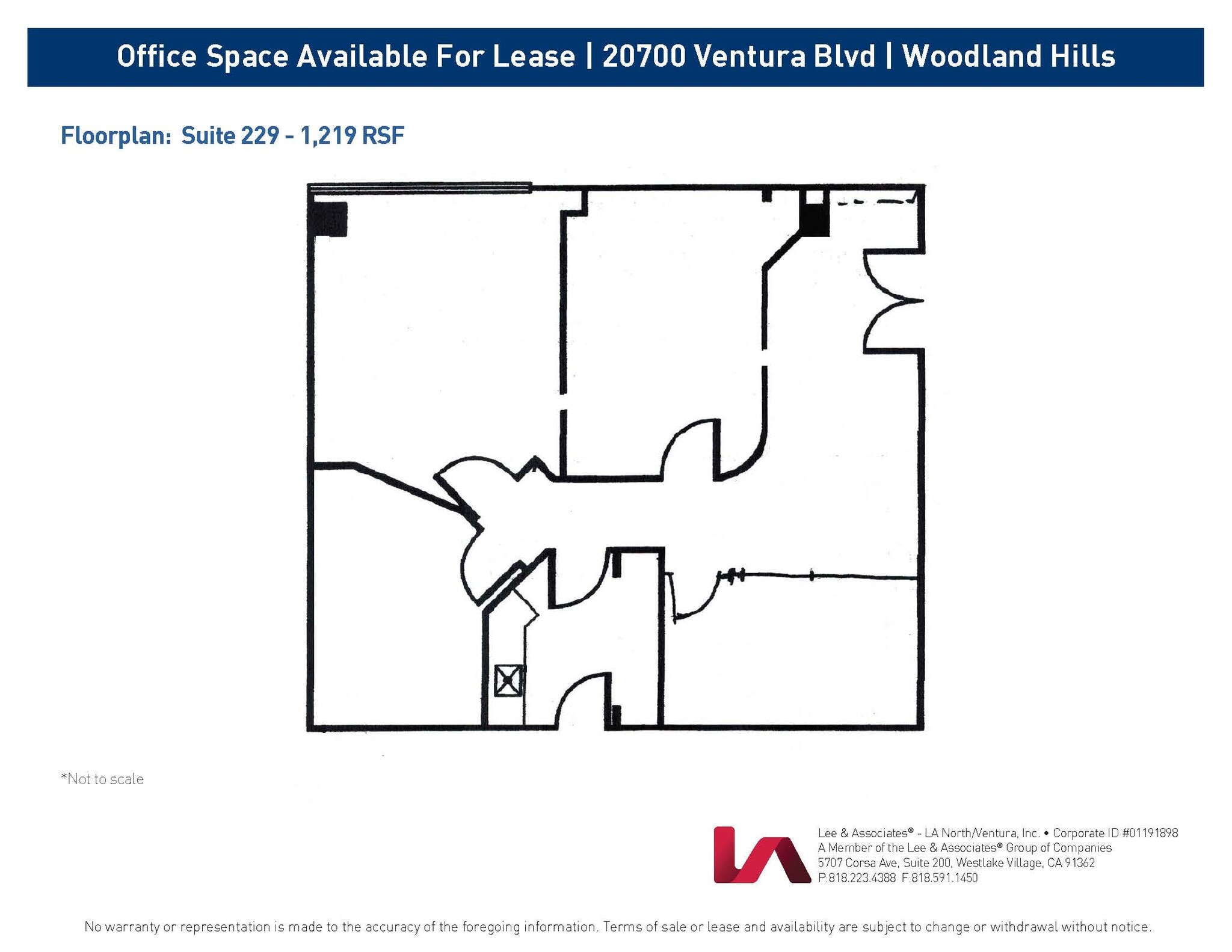 20700 Ventura Blvd, Woodland Hills, CA to rent Floor Plan- Image 1 of 1