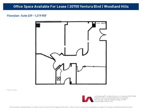 20700 Ventura Blvd, Woodland Hills, CA for rent Floor Plan- Image 1 of 1