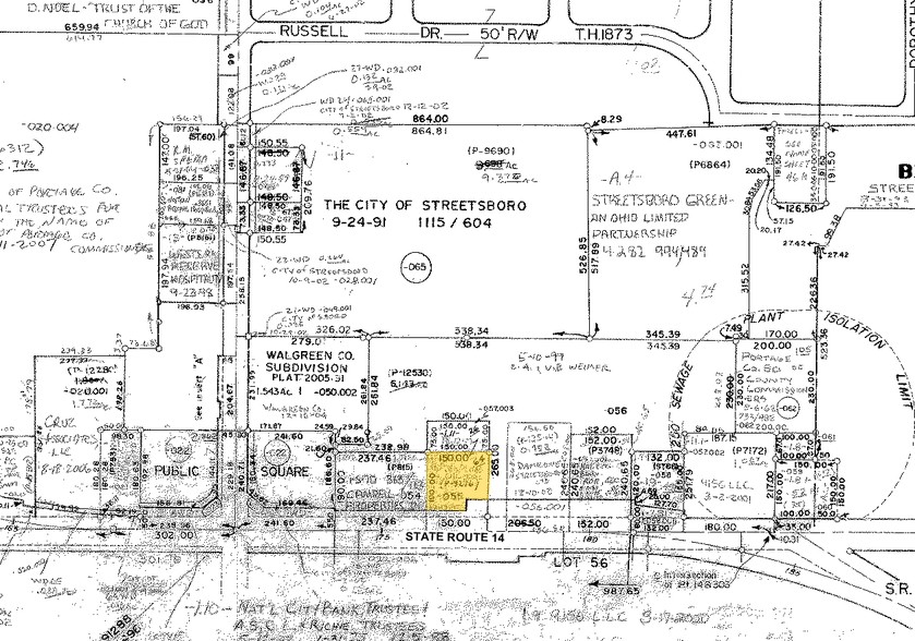 9202 State Route 14, Streetsboro, OH for rent - Plat Map - Image 2 of 3