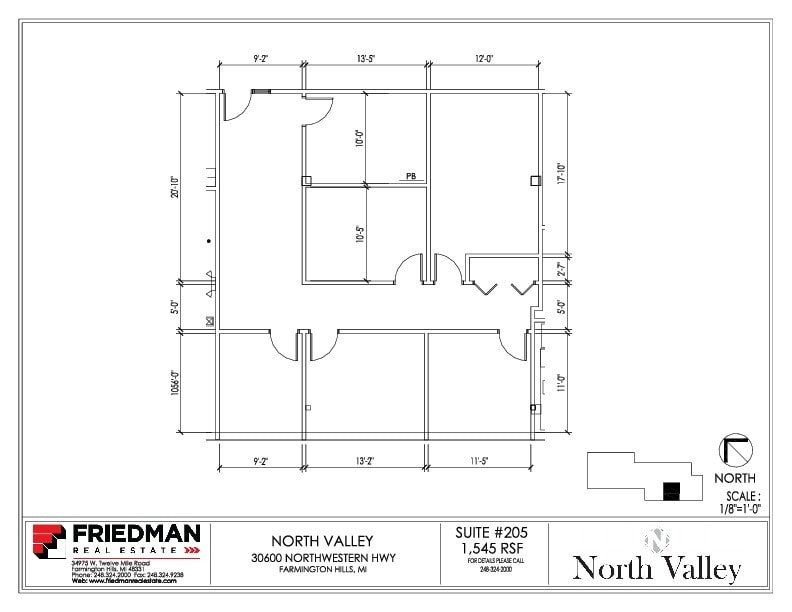 30500 Northwestern Hwy, Farmington Hills, MI to rent Floor Plan- Image 1 of 3