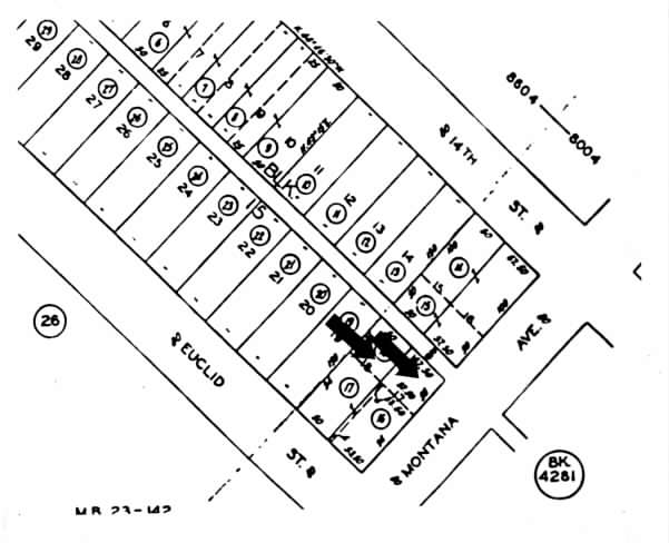 1311 Montana Ave, Santa Monica, CA for rent - Plat Map - Image 2 of 6