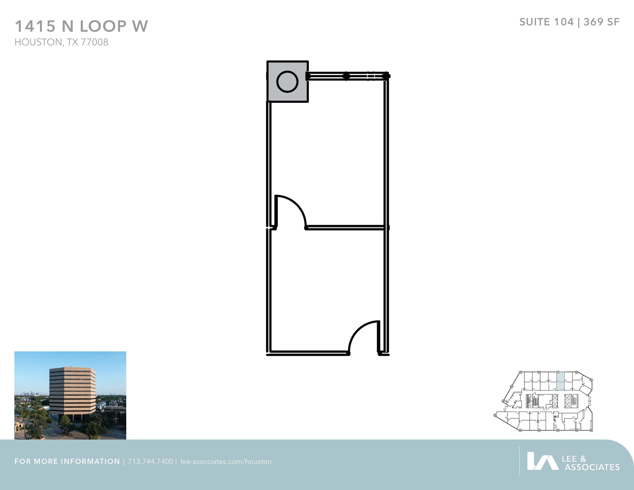 1415 North Loop W, Houston, TX to rent Floor Plan- Image 1 of 1