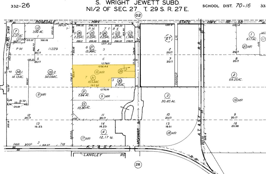 2221 Mohawk St, Bakersfield, CA for sale - Plat Map - Image 3 of 14