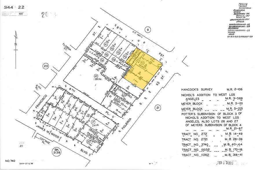 801 S Figueroa St, Los Angeles, CA for rent - Plat Map - Image 2 of 12