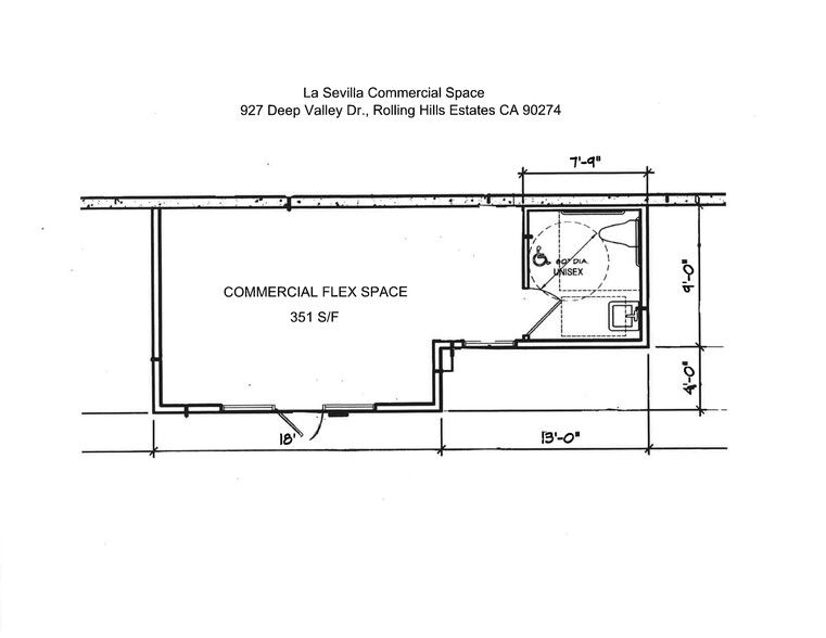 927 Deep Valley Dr, Rolling Hills Estates, CA for rent - Site Plan - Image 3 of 3