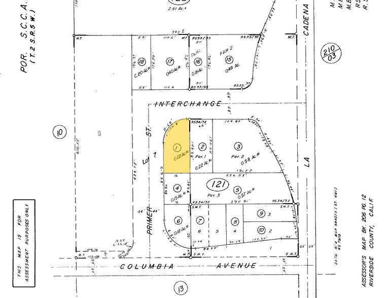 Interchange St, Riverside, CA for rent - Plat Map - Image 2 of 4