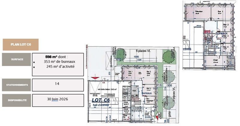 Light Industrial in Saint-Priest to rent - Floor Plan - Image 2 of 2