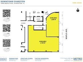 1890 Maple Ave, Evanston, IL for rent Floor Plan- Image 1 of 1