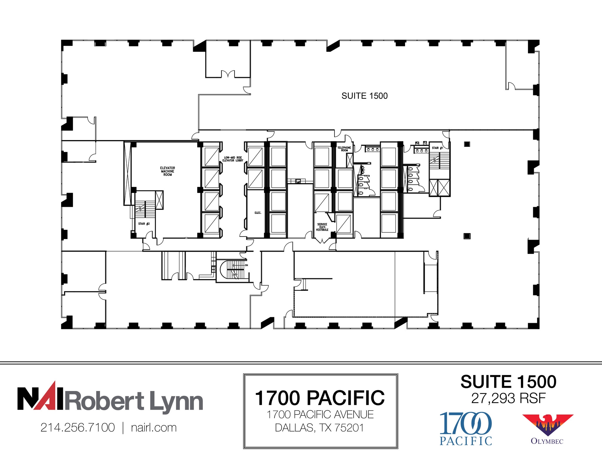 1700 Pacific Ave, Dallas, TX to rent Floor Plan- Image 1 of 1