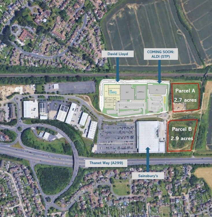 Land at Altira Business Park, Herne Bay to rent Aerial- Image 1 of 2