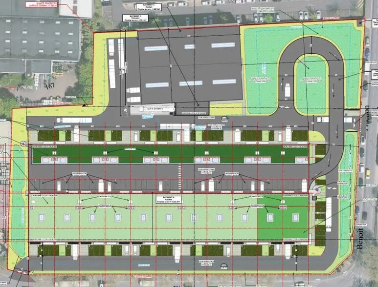 Light Industrial in Bobigny to rent - Site Plan - Image 3 of 5