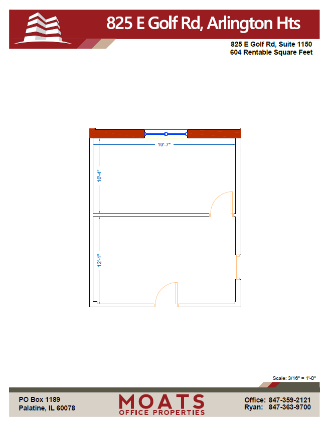 825 E Golf Rd, Arlington Heights, IL to rent Floor Plan- Image 1 of 1