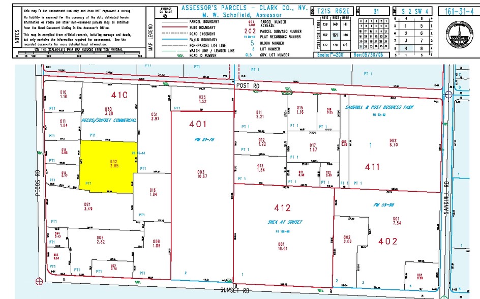 6330 S Pecos Rd, Las Vegas, NV for sale - Plat Map - Image 1 of 1