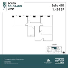 1400 S Colorado Blvd, Denver, CO for rent Floor Plan- Image 1 of 6