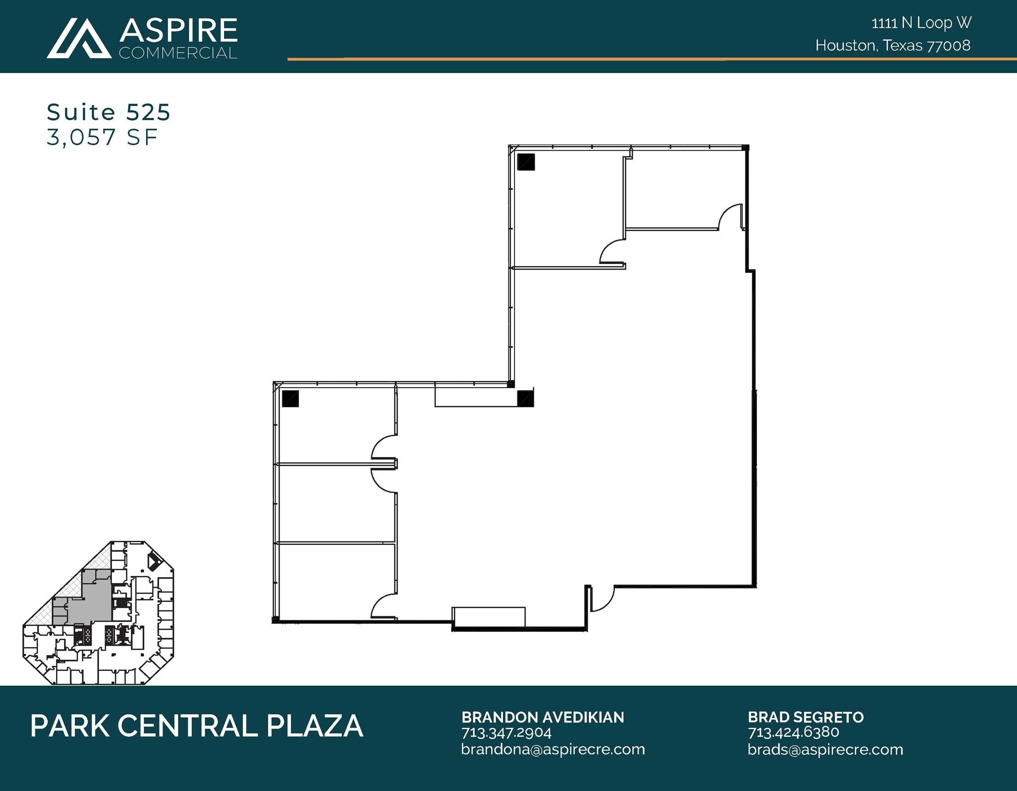 1111 N Loop W, Houston, TX to rent Floor Plan- Image 1 of 2
