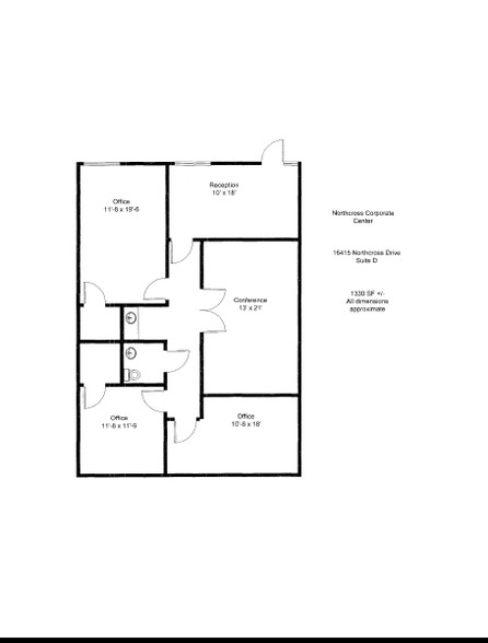 16415 Northcross Dr, Huntersville, NC for sale - Floor Plan - Image 1 of 1