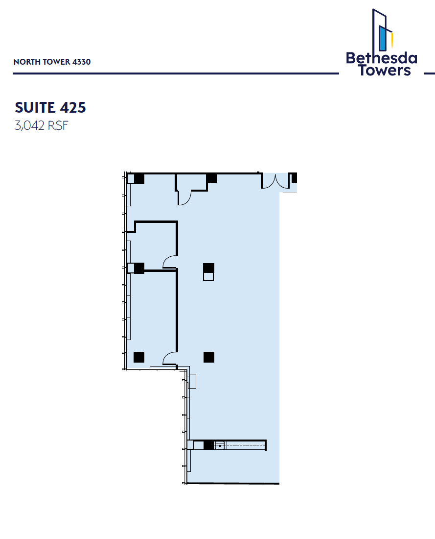 4340 East-West Hwy, Bethesda, MD to rent Floor Plan- Image 1 of 1
