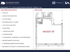 Palomino Ranch, Norco, CA for rent Site Plan- Image 1 of 2