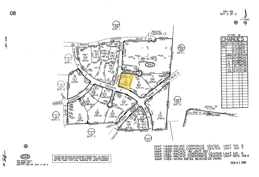 9985 Pacific Heights Blvd, San Diego, CA for sale - Plat Map - Image 1 of 1