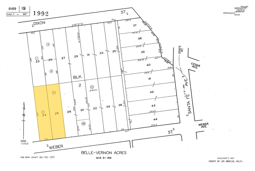 503-509 E Weber Ave, Compton, CA for rent - Plat Map - Image 2 of 2