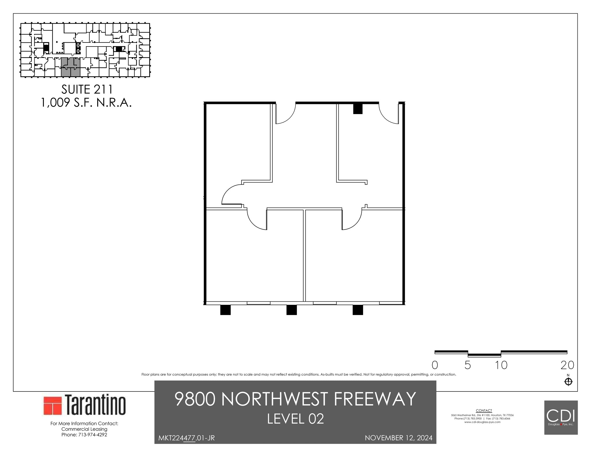 9800 Northwest Fwy, Houston, TX to rent Site Plan- Image 1 of 1