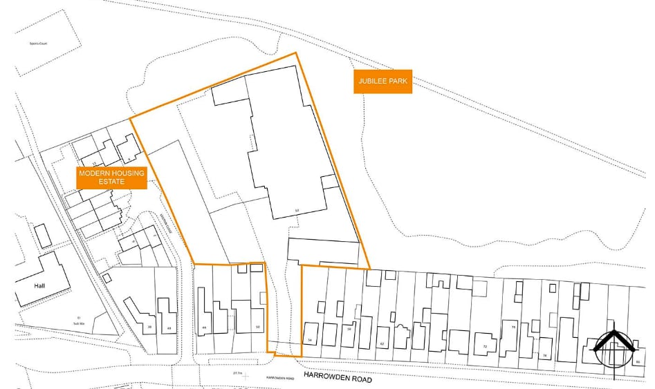 52 Harrowden Rd, Bedford for sale - Plat Map - Image 2 of 10