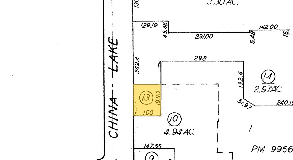 700 N China Lake Blvd, Ridgecrest, CA for rent - Plat Map - Image 2 of 3