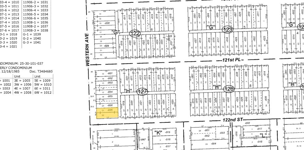 12157 S Western Ave, Blue Island, IL for sale - Plat Map - Image 1 of 1
