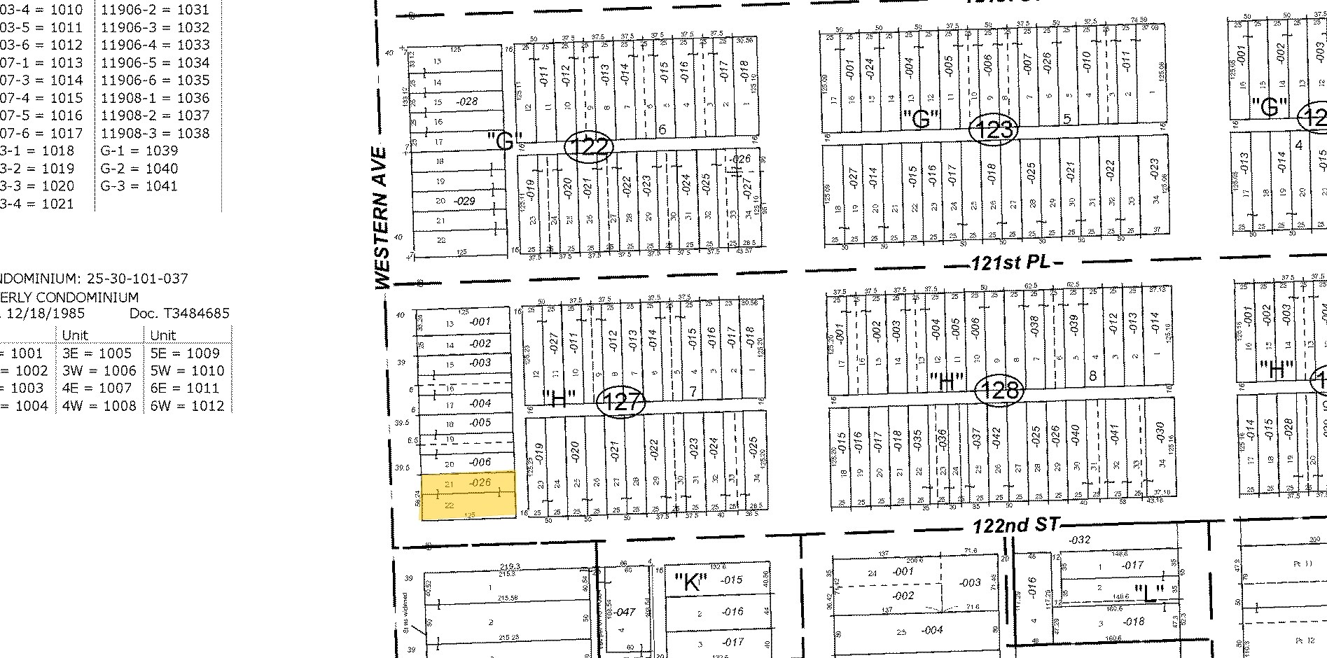 12157 S Western Ave, Blue Island, IL for sale Plat Map- Image 1 of 1