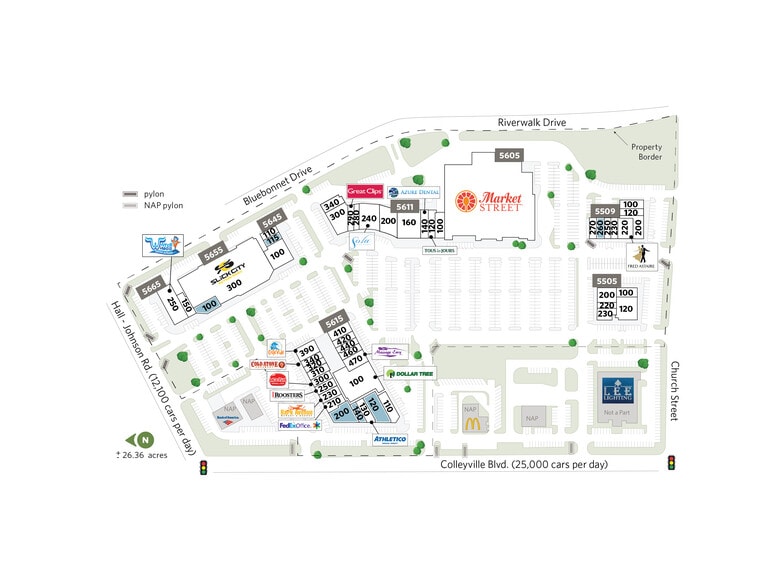 5605 Colleyville Blvd, Colleyville, TX to rent - Site Plan - Image 3 of 26