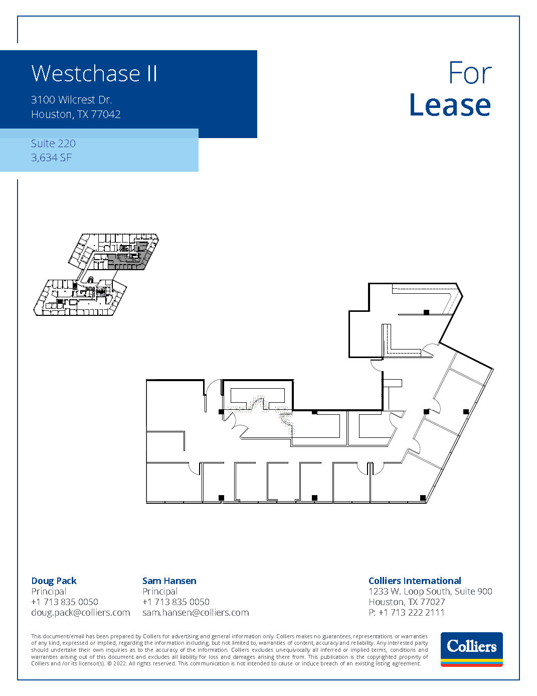 3000 Wilcrest Dr, Houston, TX for rent Floor Plan- Image 1 of 2