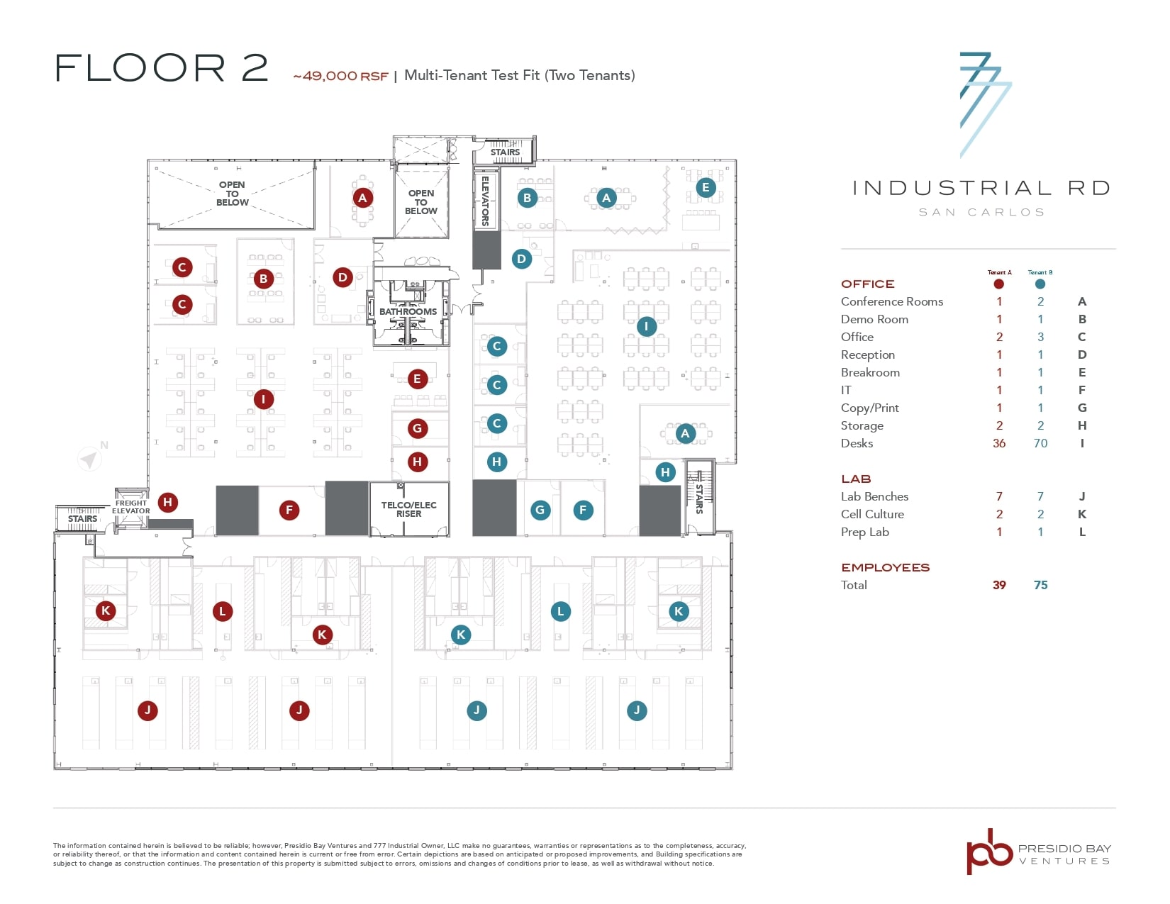 777 Industrial Rd, San Carlos, CA to rent Floor Plan- Image 1 of 4