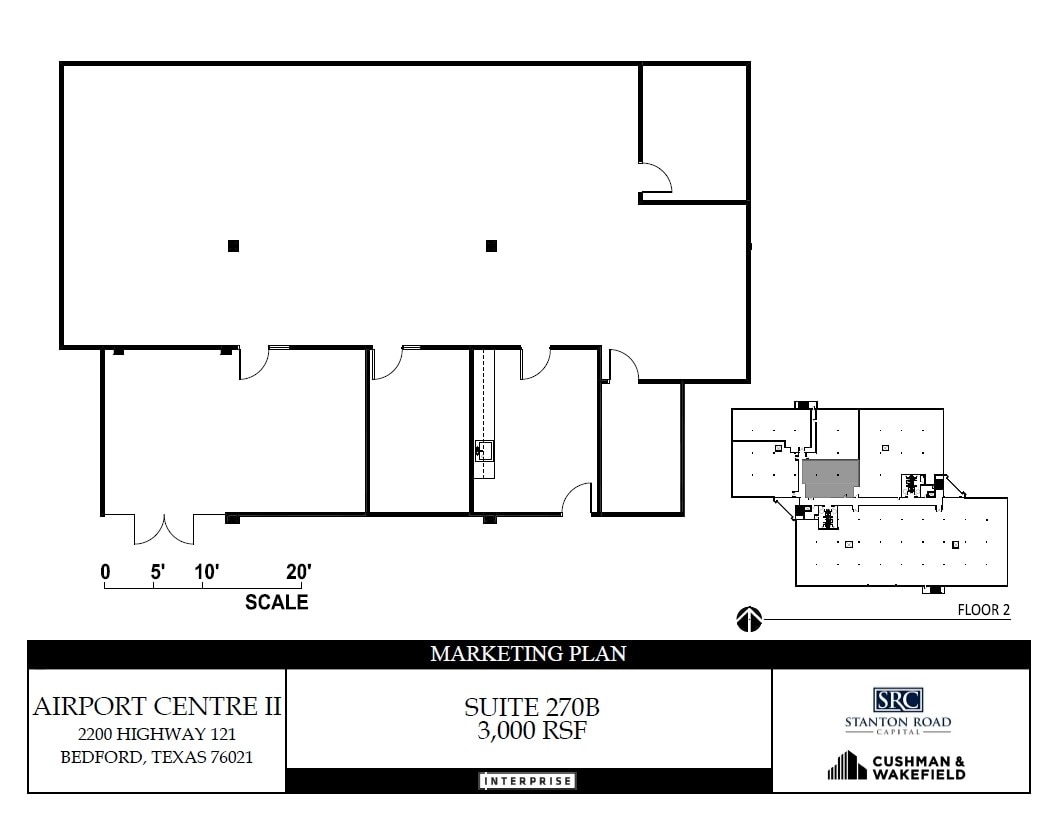 2200 Highway 121, Bedford, TX to rent Floor Plan- Image 1 of 3
