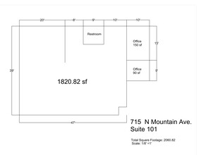 715 N Mountain Ave, Upland, CA for rent Site Plan- Image 1 of 1